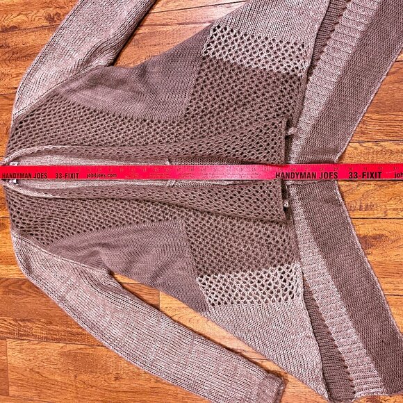Knox Rose Brown Lagenlook Cardigan Sweater M Classy Chic. - Picture 8 of 11